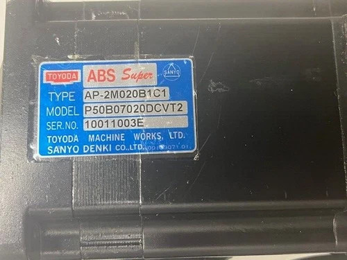 Toyoda AP-2M020B1C1 ABS Super Servo Motor (Sanyo Denki P50B07020DCVT2) — product image 2 of 6