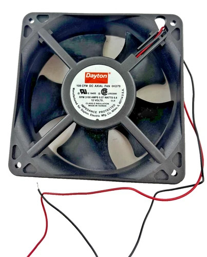 Dayton 6KD70 DC Axial Fan - 108 CFM Industrial Cooling Fan