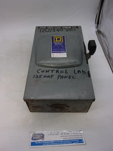 Square D D323N Fusible Heavy Duty Safety Switch, 100A, 240V, 3-Pole, NEMA 1 — primary product image