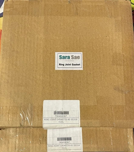 Sara Sae Ring Joint Gasket R-45 Oval SS316 (Lot of 2) — primary product image