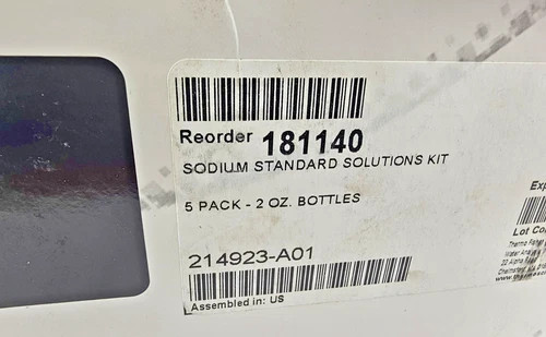 Thermo Scientific Orion 181140 Sodium Standard Solutions Kit - 5 Pack 2 oz Bottles — product image 2 of 4