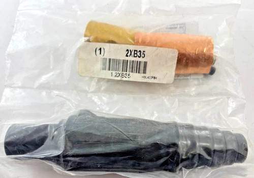Hubbell HBL400FBK Single Pole Female Plug, 400A, Taper Nose, Black — product image 2 of 4