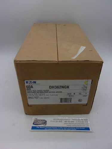 Eaton DH362NGK Heavy Duty Safety Switch 60A 600V — product image 2 of 9