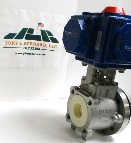 Fujikin Cosmix Fine Ceramic Ball Valve 2" 150 SST with Habonim CompAct Pneumatic Actuator C35 SR-2A2B