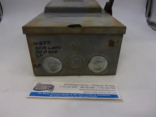 Westinghouse RHU361 Heavy Duty Safety Switch 30A 600V Non-Fusible NEMA 3R — product image 4 of 7