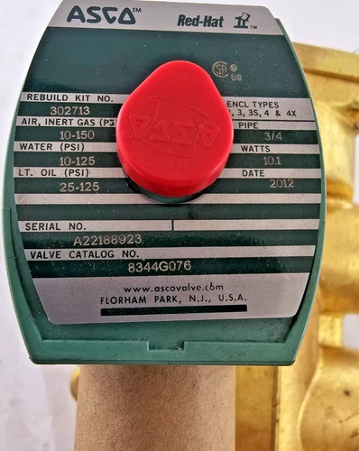 ASCO RedHat II 8344G076 4-Way Solenoid Valve 3/4" NPT — primary product image