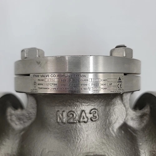 FNW 2" Swing Check Valve Class 150 316SS — product image 4 of 6