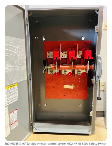 Square D HU365 400A 600V 3P Indoor Non-Fused Single Throw Safety Switch — product image 3 of 7