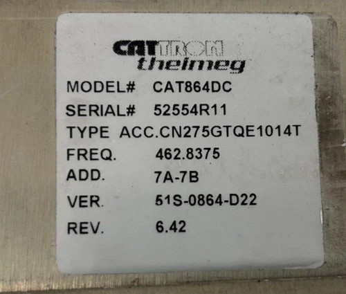 Cattron-Theimeg CAT-864DC Receiver/Decoder — product image 6 of 6