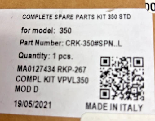 Wilkins CRK-450 Complete Repair Kit for Backflow Preventer VPLV450 — primary product image