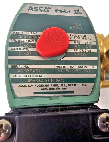 ASCO Red Hat II Dual Solenoid Valve JKH8344G044MO — product image 2 of 11