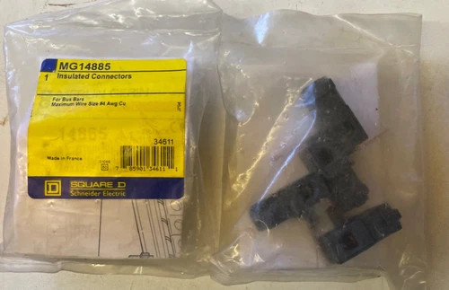 Square D MG14885 Insulated Bus Bar Connectors, #4 AWG Cu (Lot of 8) — primary product image