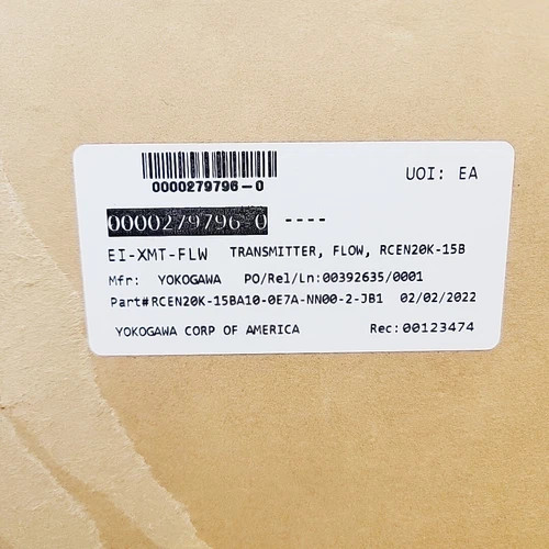 Yokogawa ROTAMASS Nano Coriolis Mass Flowmeter RCEN20K-15BA10-0E7A-NN00-2-JB1/L010 — product image 13 of 15