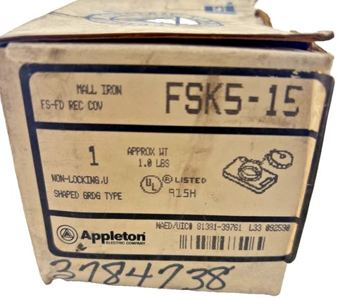 Appleton FSK5-15 Malleable Iron Receptacle Cover — primary product image