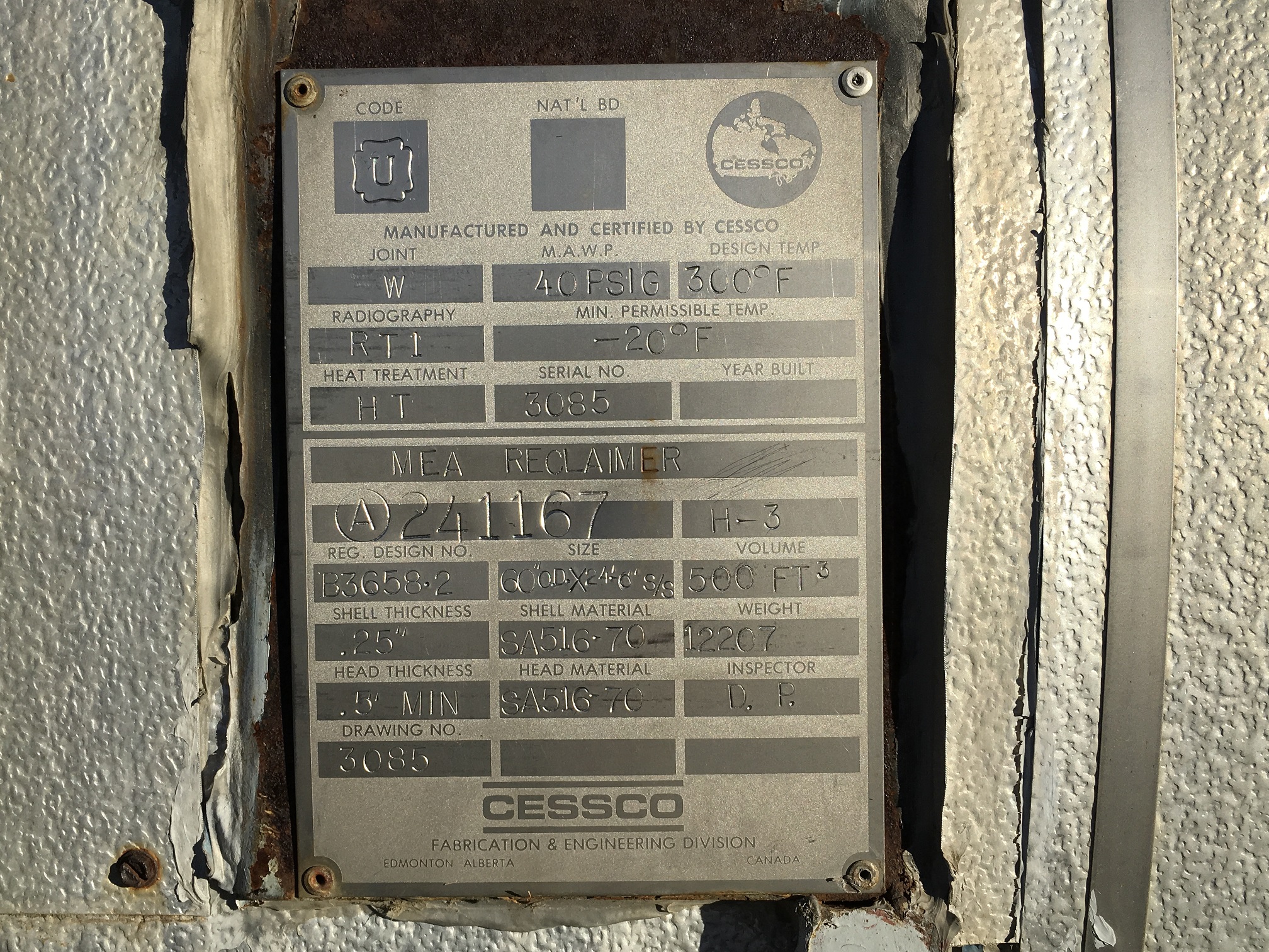 Cessco 2.5 MMBTU Amine Reboiler A241167 — product image 5 of 6