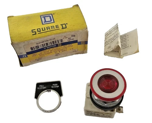 Square D 9001KR9P1R Red Illuminated Push-Pull Button Operator — product image 7 of 7