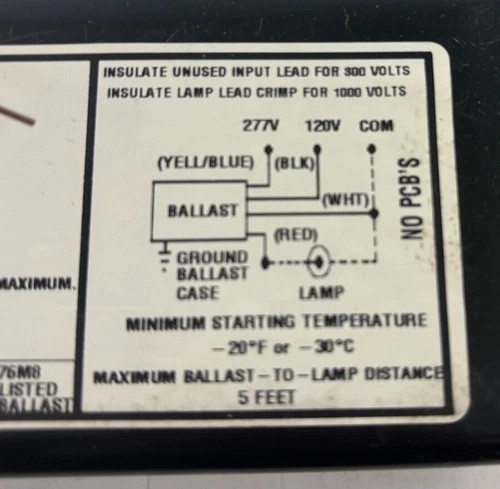 Philips Advance 72C5381-NP 120/277 Volt HID Lamp Ballast — product image 5 of 6