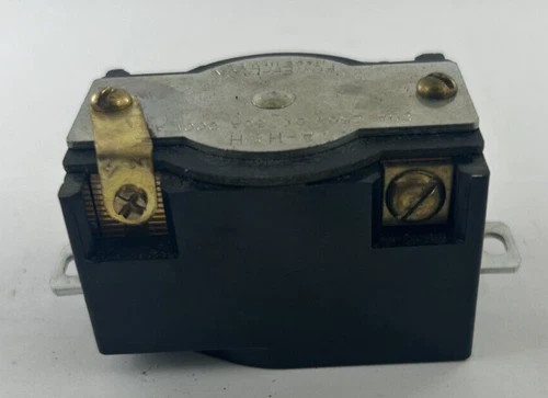 Arrow Hart 20403 Power-Lock Single Receptacle Grounded 4-Wire Bakelite — product image 3 of 5