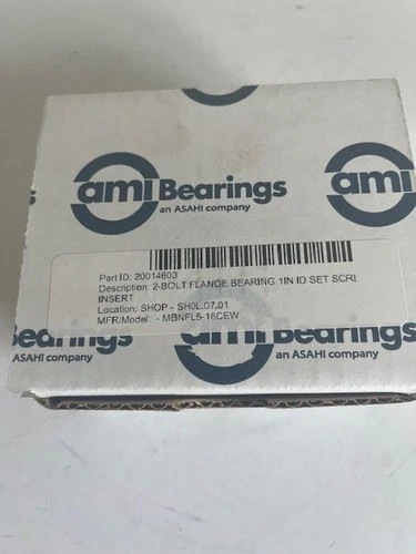 AMI Bearings MBNFL5-16CEW Two-Bolt Flange Ball Bearing, 1 Inch Bore — product image 2 of 6
