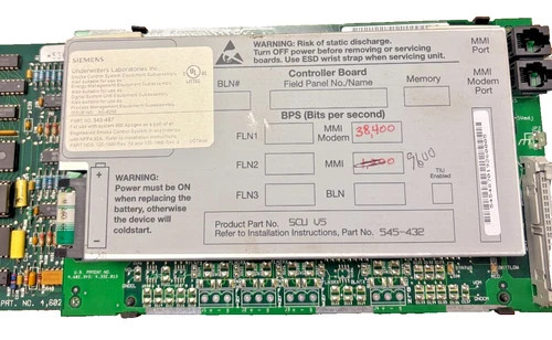 Siemens 545-432 SCU Controller Board — product image 3 of 4