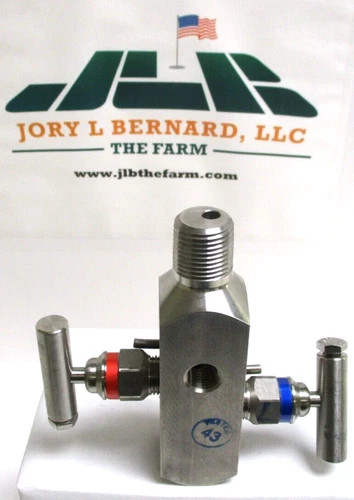 Parker V-614SCT Stainless Steel Valve Assembly, 1/2" MNPT x 1/2" FNPT, 10000 PSI