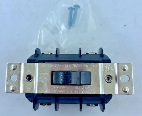 Leviton MS302 Motor Start Switch 30A 600V AC Black — product image 5 of 6