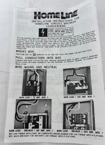 Square D Homeline Load Center HOM612L100S, 100A, 6 Spaces, 12 Circuits — product image 2 of 7