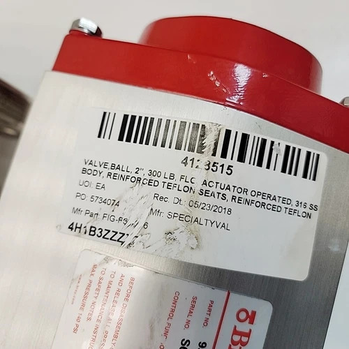 Bray Controls Flow-Tek F30 2-Inch Pneumatic Ball Valve, 316 Stainless Steel — product image 9 of 10