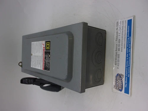 Square D H321N Heavy Duty Safety Switch, 30A, 3P, Fusible, 240V, NEMA 1 — product image 8 of 8
