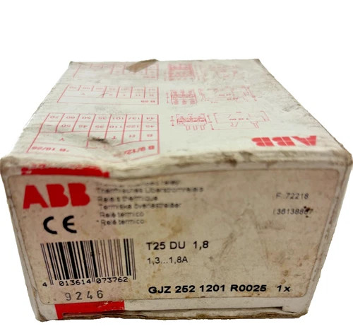 ABB T25 DU 1.8 Thermal Overload Relay — product image 7 of 7