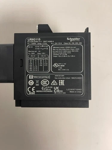 Schneider Electric TeSys Giga Electronic Overload Relay LR9G115 — product image 5 of 9