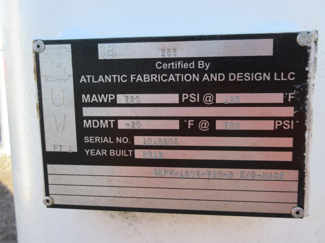Atlantic Fabrication & Design SEPV-1604-720-3 Vertical Gas Scrubber, 16" x 4' — product image 7 of 8