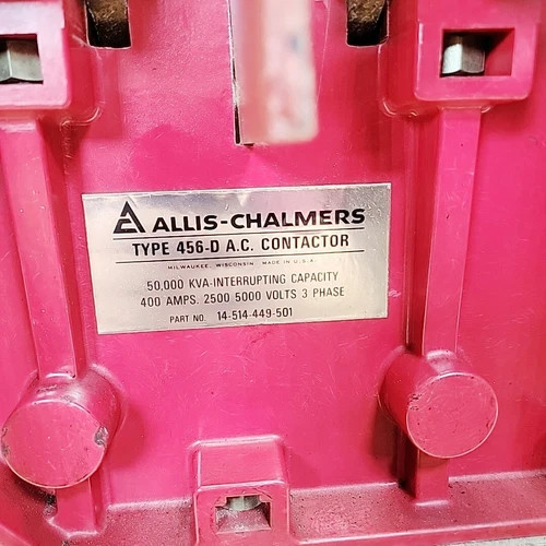 Allis-Chalmers Type 456-D AC Contactor 14-514-449-501 — product image 3 of 12