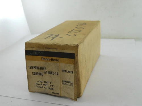 Johnson Controls Penn-Baso A19BAC-14 Temperature Control — product image 2 of 2