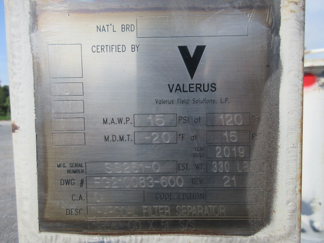 Valerus Vertical Filter Separator S3261-0 — product image 4 of 8