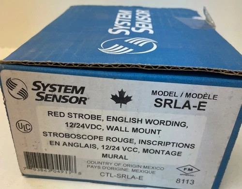System Sensor SRLA-E Red Wall-Mount Strobe