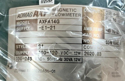 Yokogawa ADMAG AXF Magnetic Flowmeter Converter AXFA14G-E1-21 — product image 2 of 8