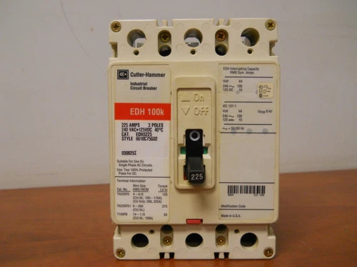 Cutler-Hammer EDH3225 225A 3-Pole Molded Case Circuit Breaker — primary product image