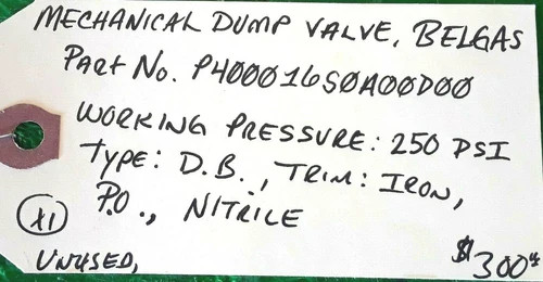 Belgas Mechanical Dump Valve P40001650A00000 — product image 4 of 4