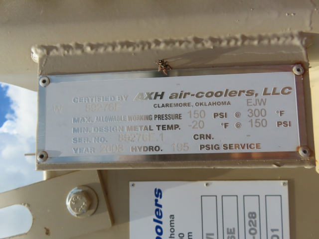 AXH Air-Coolers Forced Draft Air-Cooled Heat Exchanger 89276E — product image 11 of 12