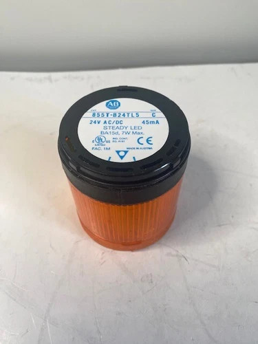 Allen-Bradley 855T-B24TL5 Amber Steady Stack Light Module 24 VAC/DC — primary product image