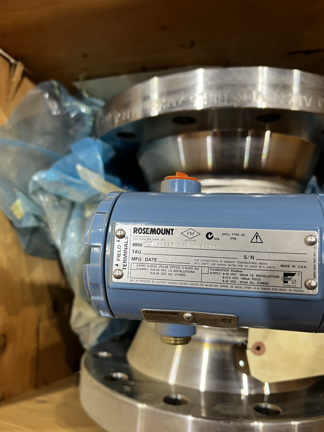 Rosemount 8800D 8-Inch Vortex Flowmeter — product image 2 of 3