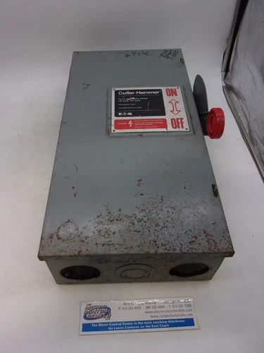 Cutler-Hammer DH223NGK Heavy Duty Safety Switch, 100A, 240V, Fusible, NEMA 1 — primary product image