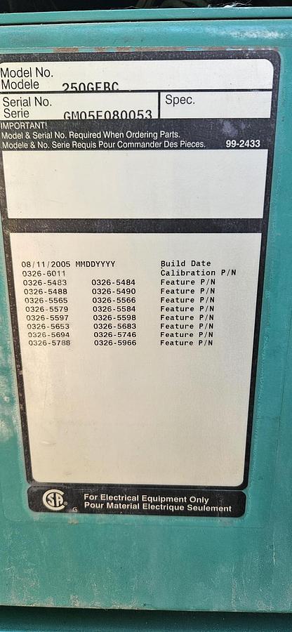 Cummins KTA50G 1000kW 4160V Diesel Generator Set — product image 10 of 10