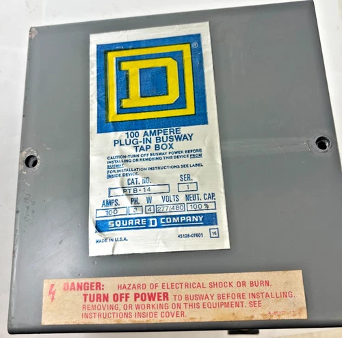 Square D PTB-13 100 Amp Plug-In Busway Tap Box — primary product image