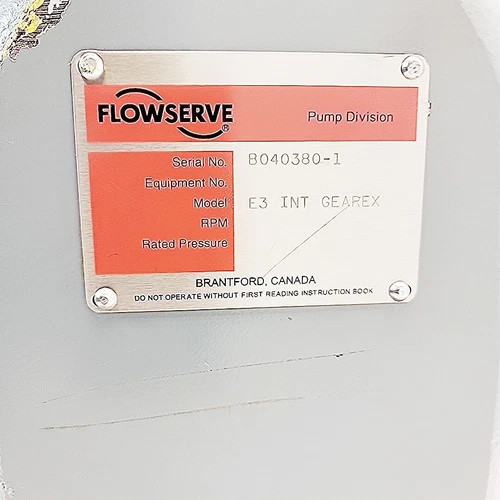 Flowserve E3-INT-GEAREX Double-Helical Rotary Gear Pump 6" Ports — product image 7 of 9