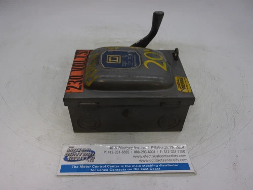 Square D 45251 30 Amp 240 Volt Fusible Disconnect Switch 2 Pole — product image 7 of 8
