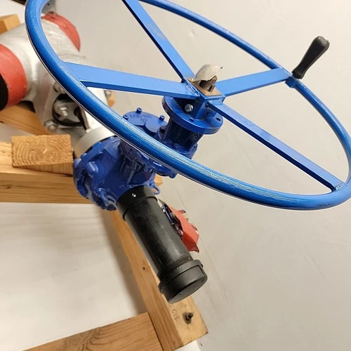 Flowserve Edward 4" Class 2900 Special Angle Blowdown Valve with V1-1S Gear Actuator — product image 10 of 19