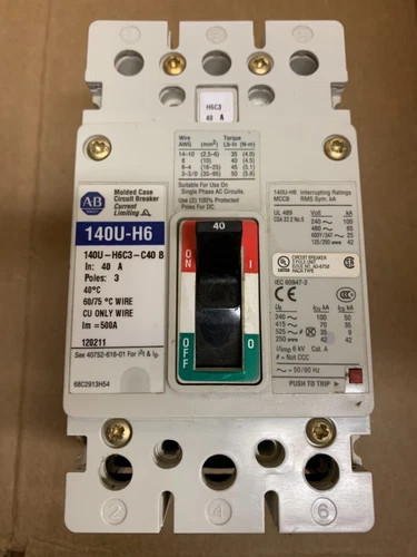 Allen-Bradley 140U-H6C3-C40-B Molded Case Circuit Breaker — primary product image