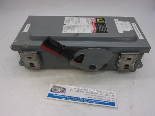 Square D H321AWK Heavy Duty Safety Switch, 30A, 2P, Fusible, 240V, NEMA 3R — product image 5 of 8